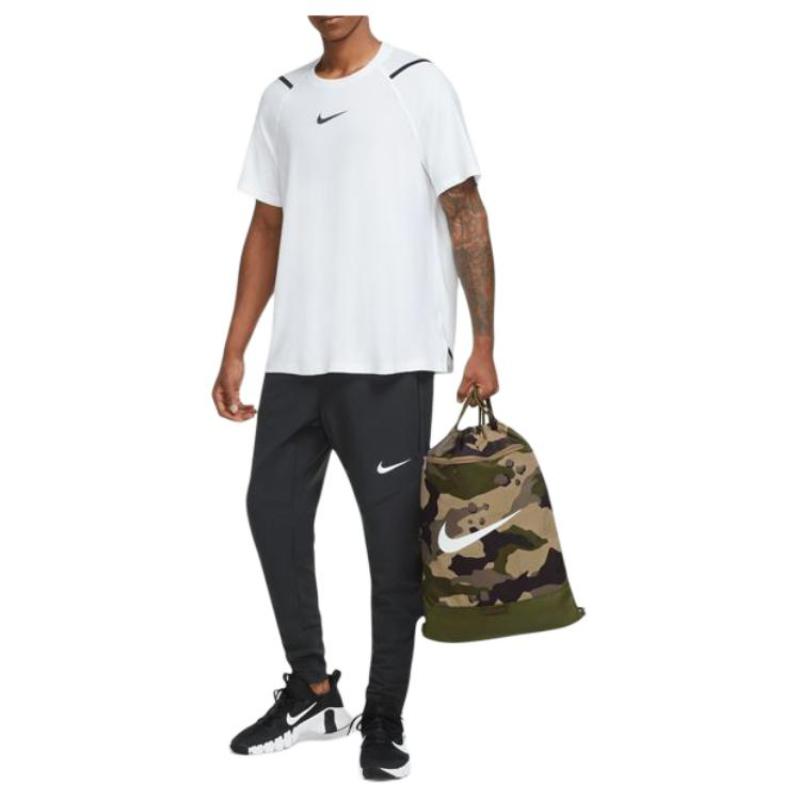 Nike Polyester Backpack Regular Unisex Khaki & Green & White Casual