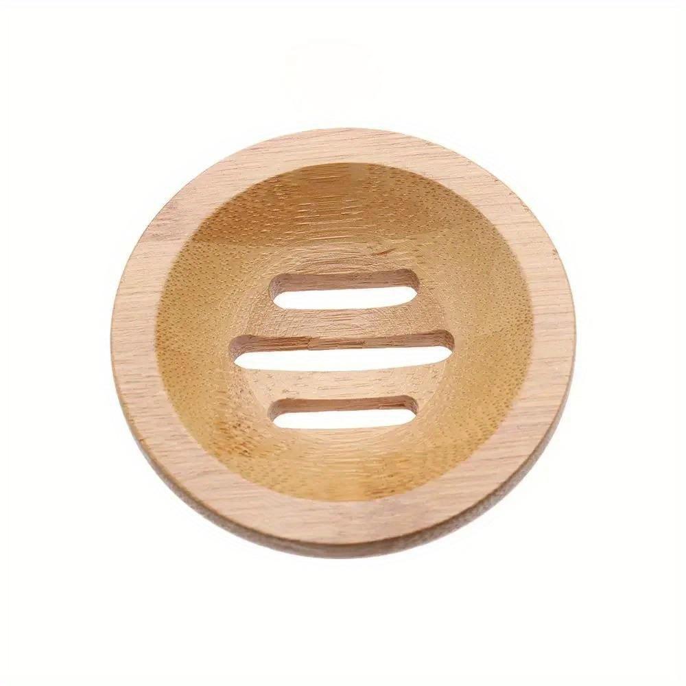 1 Stücke Holz Bad Seifenschale Ablassen Seifenschale Dusche Seifenhalter Küche Zubehör Bambus Container