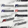 Autocollant de Voiture 3D Design R Noir Brillant Badge de Calandre Avant Métallique Emblème Pour V40 V60 V70 XC40 XC60 XC90 S40 S80 D5
