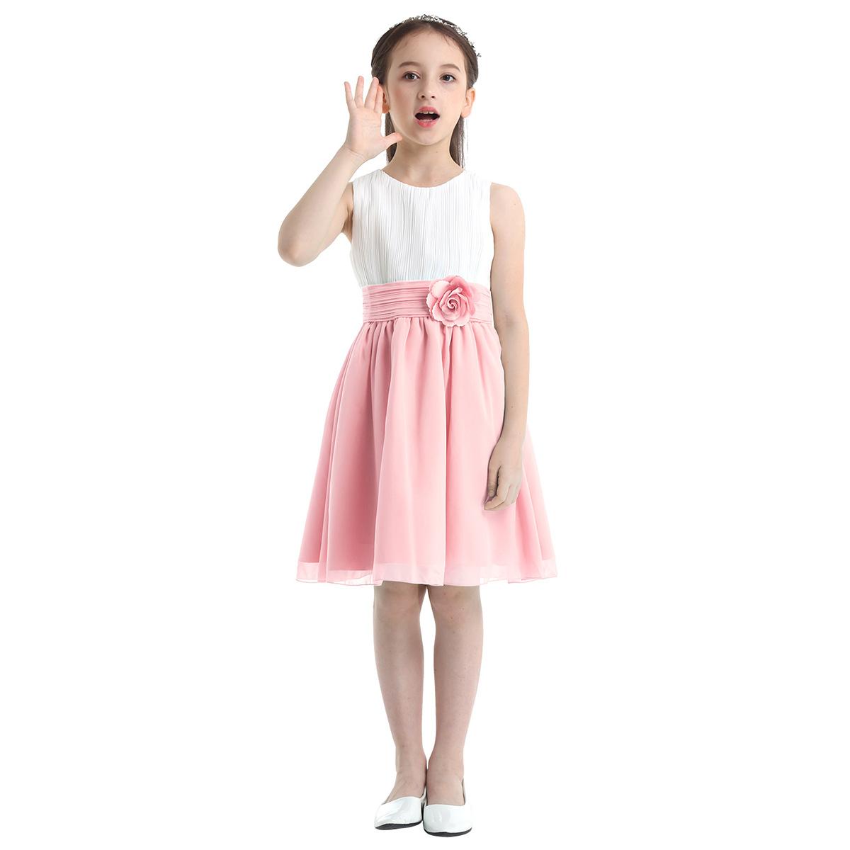 

Милые кружевные платья принцессы для девочек-цветочниц на свадьбу, подружек невесты, торжественное вечернее платье 10-12 Years розовый