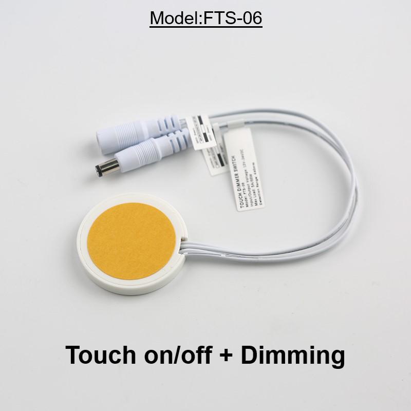 Touch Sensor LED Light Switch Control Dimmer 12V 24V Inductive Switches for Penetrating 40mm Wood/Marble Board