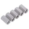 5PCS Hex Coupling Nuts 304 Stainless Steel Metric Fine Thread Screws Studs Connection Nut