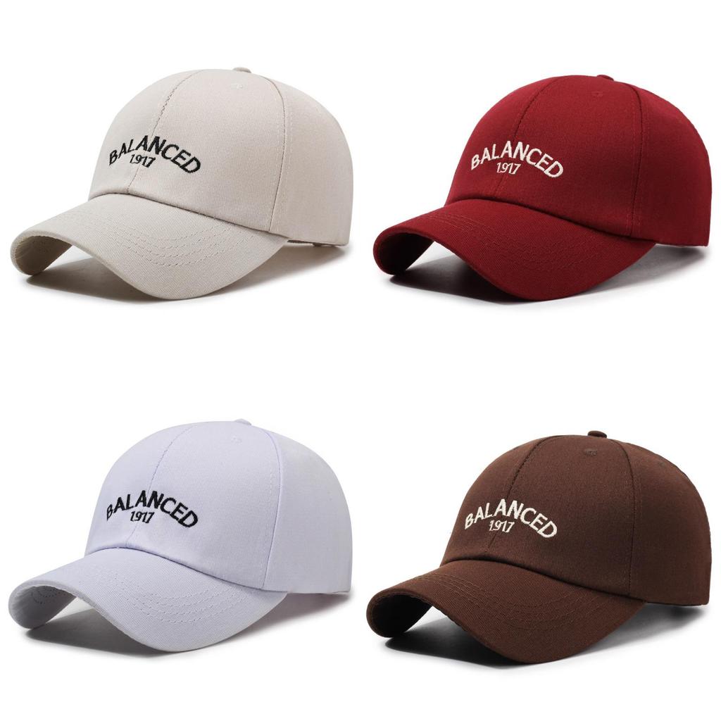Balanced Letter Embroidery Baseball Cap Sun Protection Breathable Hat Peaked