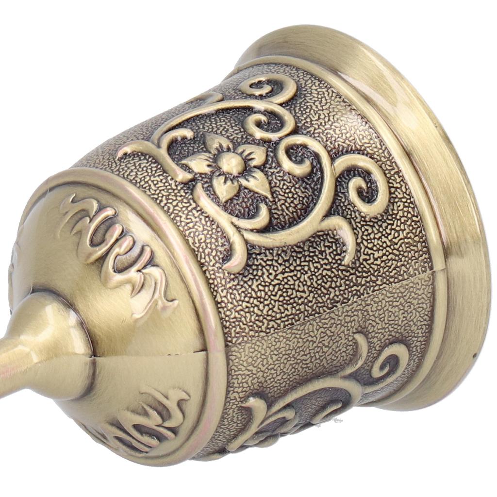 Bronze Cup Large Size 9.2 x 4.8 x 4.8cm Small Size 7.3 x 3.9 x 3.9cm Metal Embossed European Royal Chalice Whiskey Drink