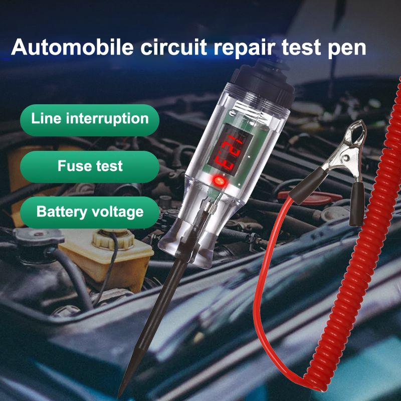 Digital Display Voltage Circuit Tester 6V 12V 24V Multifunction Car Diagnostic Probe Test Pen Auto Diagnostic Detector