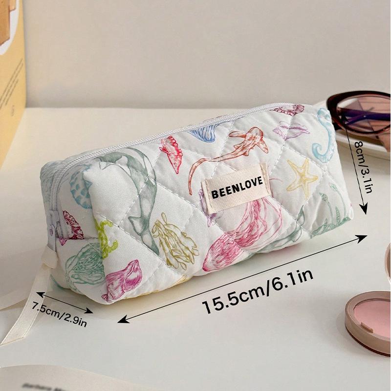 Trousse de toilette matelassée motif papillon Runhui - Grande capacité, Rangement tendance