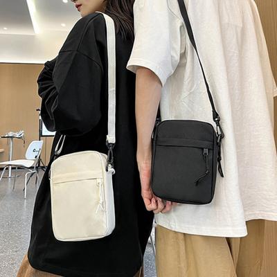 Unisex-Umhängetasche, Oxford-Stoff, Schultertasche, einfarbig, Handytasche, Umhängetasche für den täglichen Ausflug, Einkaufen auf der Straße