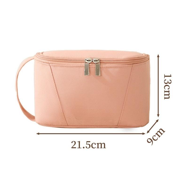 Large Opening Toiletry Bag, Large Capacity Bathroom Cosmetic Storage Bag Travel Makeup Brush Storage Wash Cosmetic Bag Men Women розовый