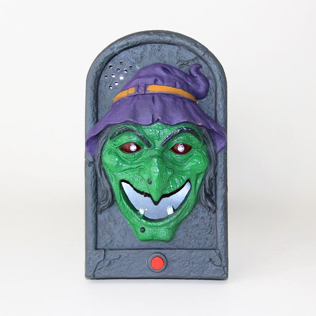 Halloween Prank Toy: Ghost Doorbell with Tongue-Stick Out Feature