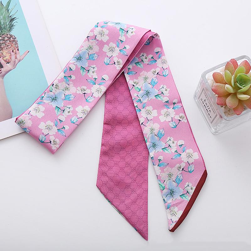 Fashion Long Silk Scarf Hair Band Hair-Binding All-Match High Sense Headdress Celebrity Hair Accessories For Women Headband