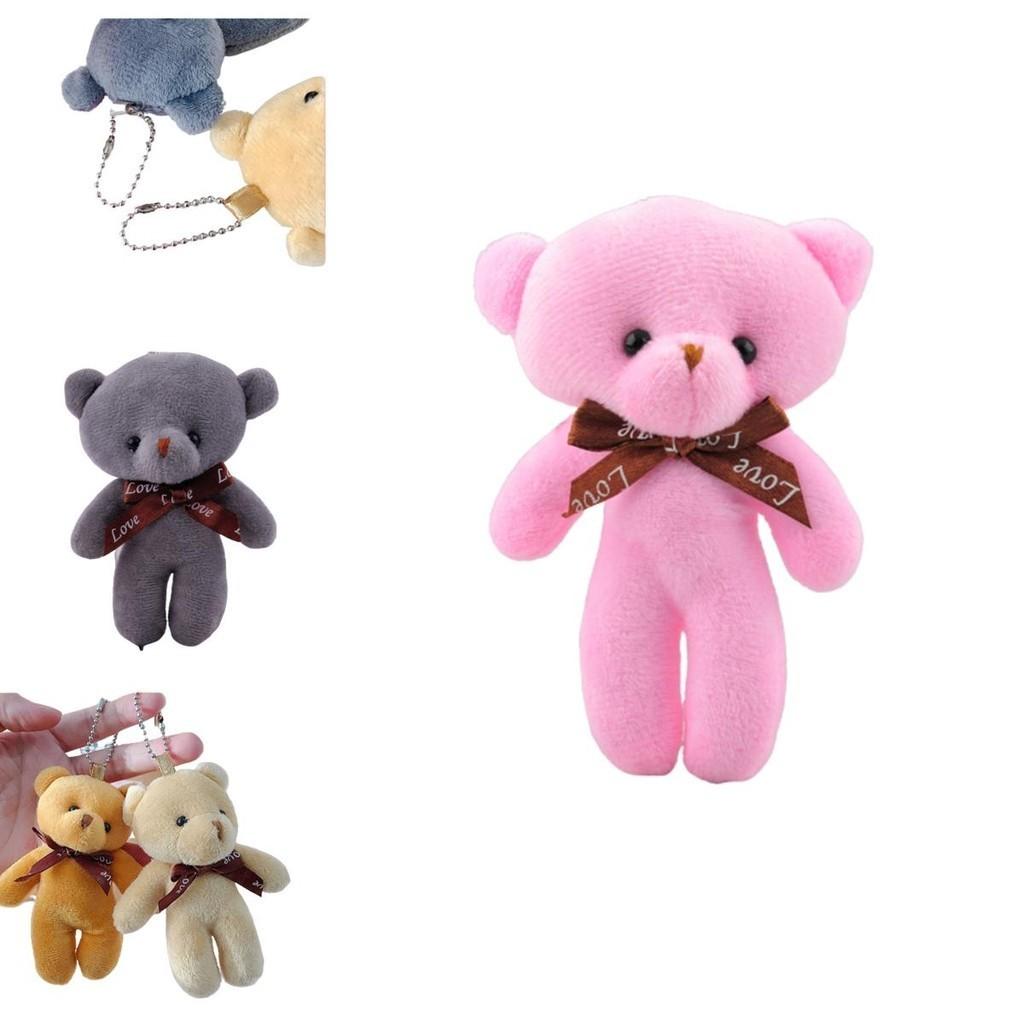 Adorable Plush Teddy Bear Keychain Pendant For Girlfriend Or Kids
