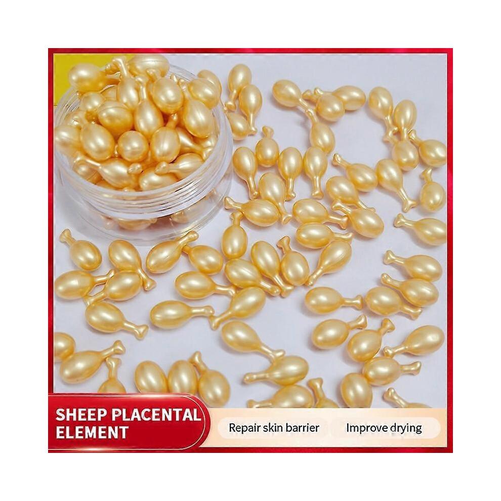 100 Pezzi Capsule Siero Viso al Collagene Naturale Acido Ialuronico Elastina Schiarente Anti-Rughe