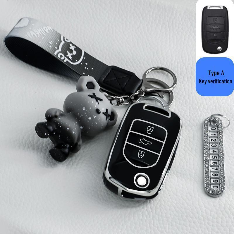 Key Case Shell for Wuling Hongguang MiniEV Macaron 2022 - GAMEBOY GB Design