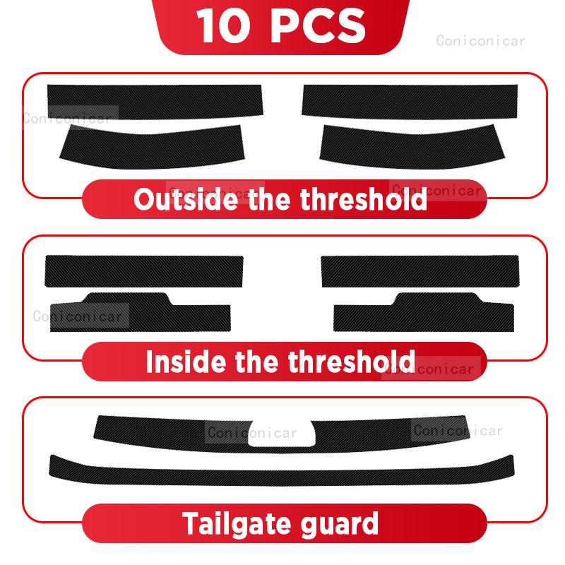 Auto Kohlefaser Türschweller Aufkleber Für GEELY New Preface GL GF 2025 Einstiegsleiste Pedal Kratzschutz Innendekor Zubehör