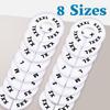 32 White Closet Dividers for Hanging Clothes – Clothing Rack Dividers with Printed Sizes