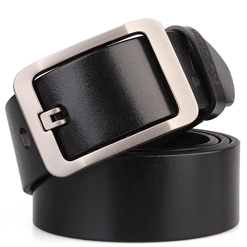 KCOLM Men s Plus Size Genuine Leather Pin Buckle Belt