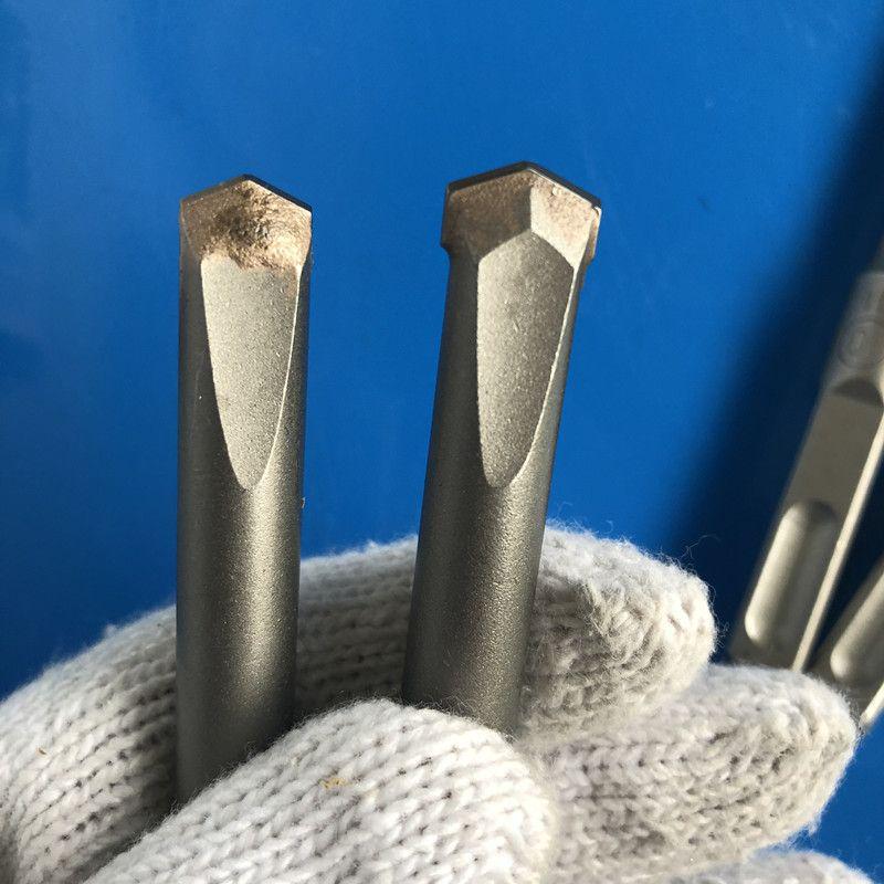 Square Shank Electric Hammer Drill Bit - Wall Chisel, Slotting Concrete Alloy Pointed & Flat Chisel