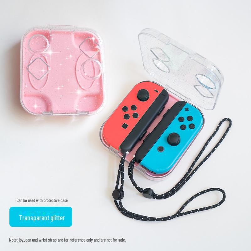 

Прозрачный защитный чехол AJI из поликарбоната для левой/правой ручки Switch Joy-Con, совместимый с моделями OLED Transparent мерцание