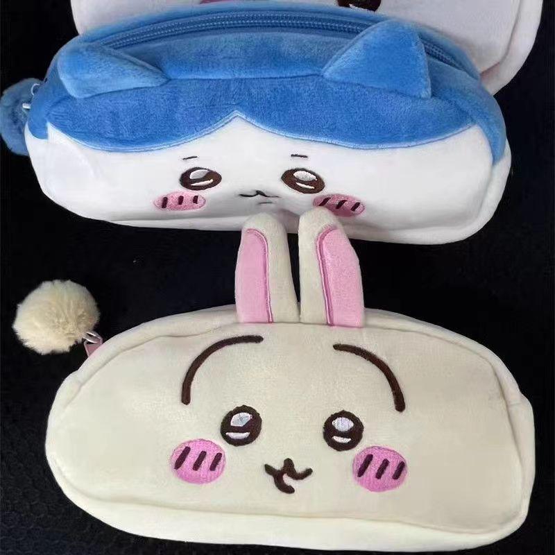 Kawaii Chiikawa Plyšové Puzdro na Ceruzky Usagi Taška na Písacie Potreby Peňaženka Kozmetická Taška Školské Potreby pre Študentov Úložná Taška