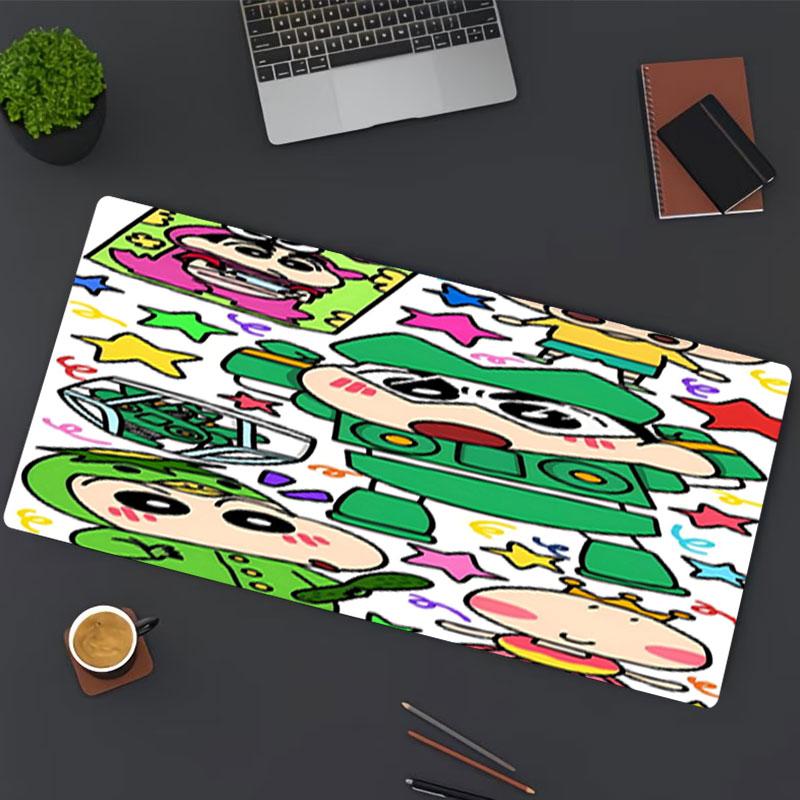 Crayon Shin Print Mouse Pad, for Keyboard Pad Laptop PC Mat for Office Home Use, Desk Decor, Perfect Birthday Gift for Gamers