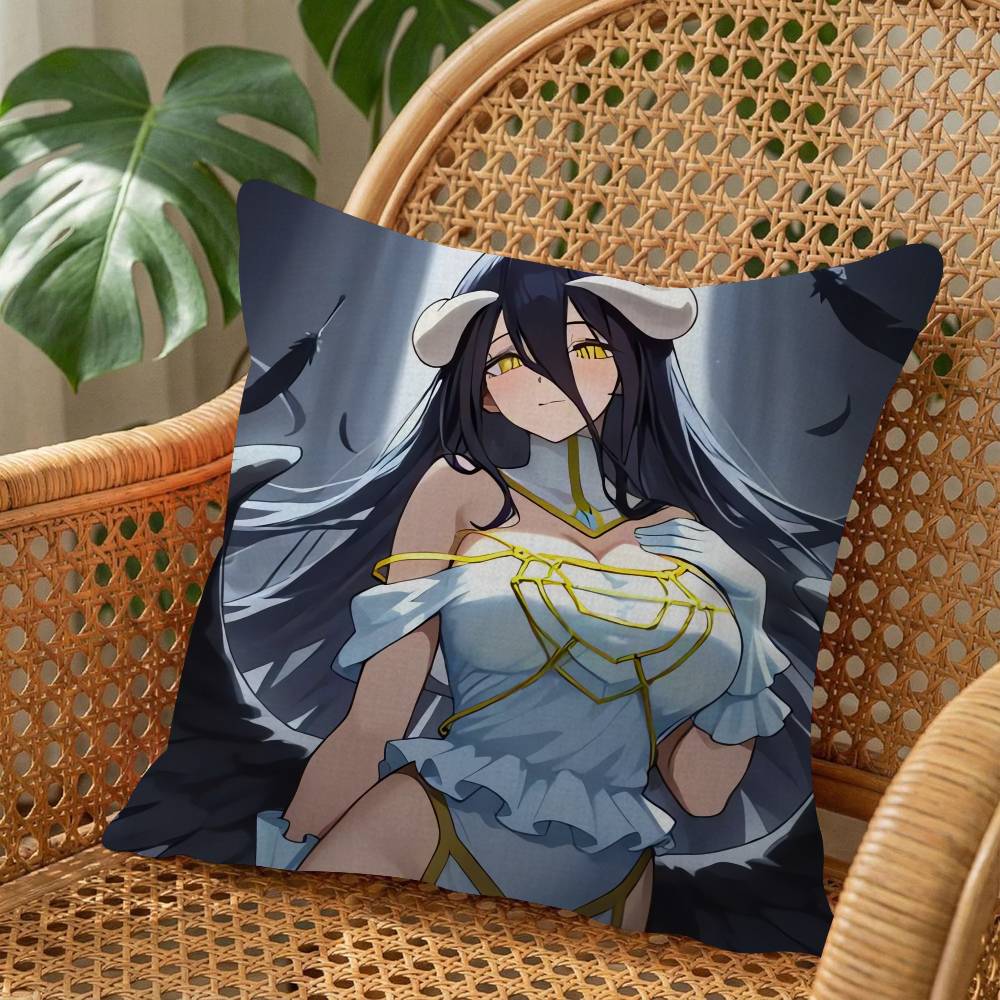 Anime A-Albedo Overlord Pillow Cover Sofa Cushion Cover Home Room Decoration Children Gift