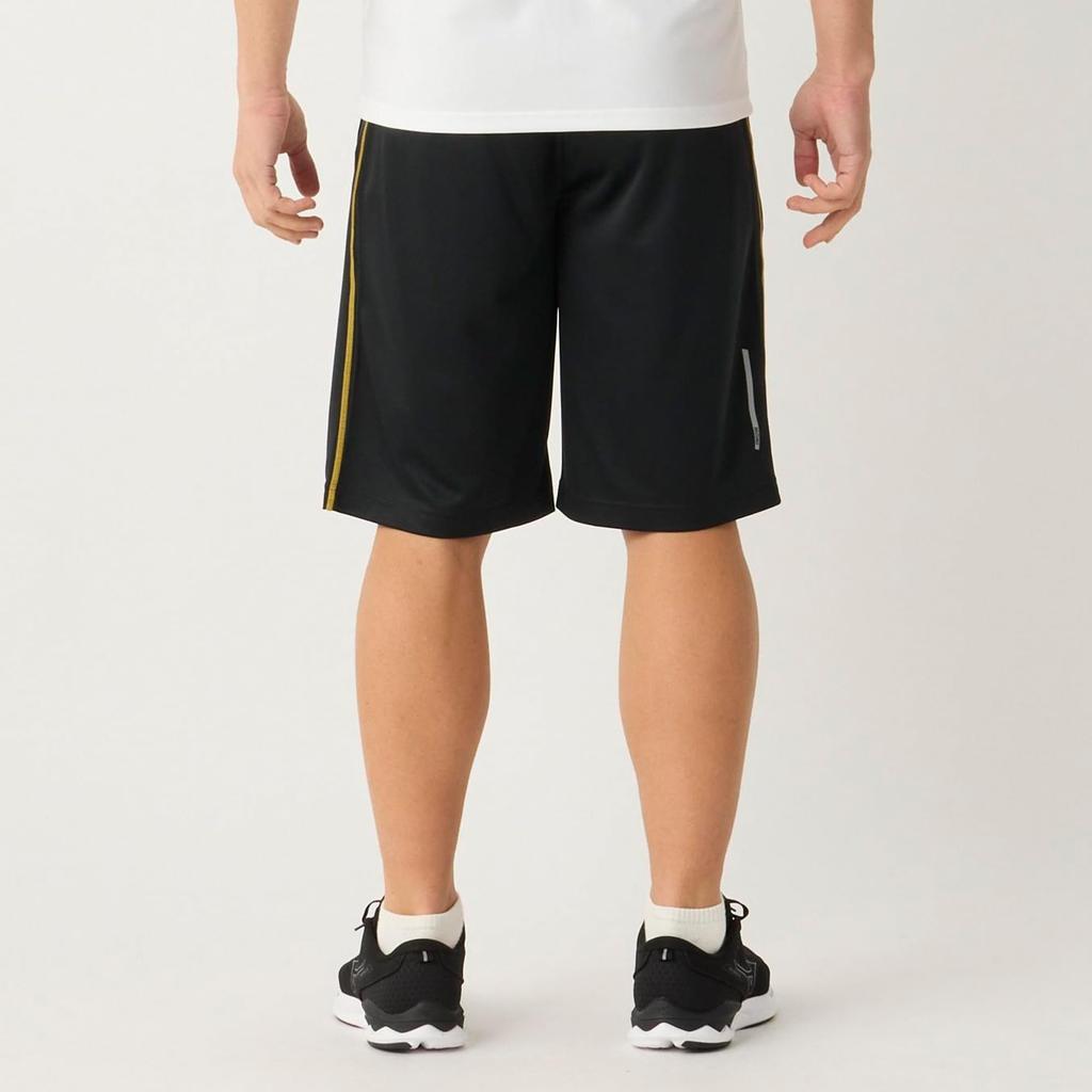Mizuno Simple Is Light Sweat K2JDCM91 Shorts, Moisture-Wicking, Quick-Drying, Men's Black,