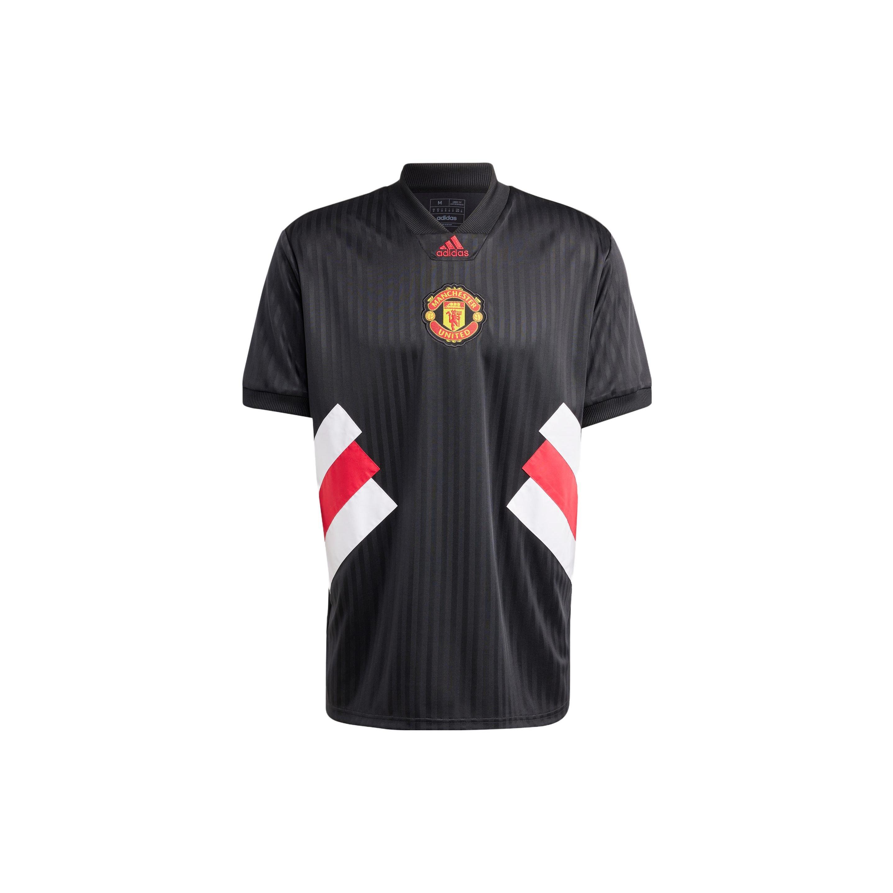 adidas Manchester United Icon Jersey Black Men s HT2002 M