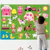 Felt Story Board Set Farm & Ocean Animals Montessori Interactive Teaching Kit