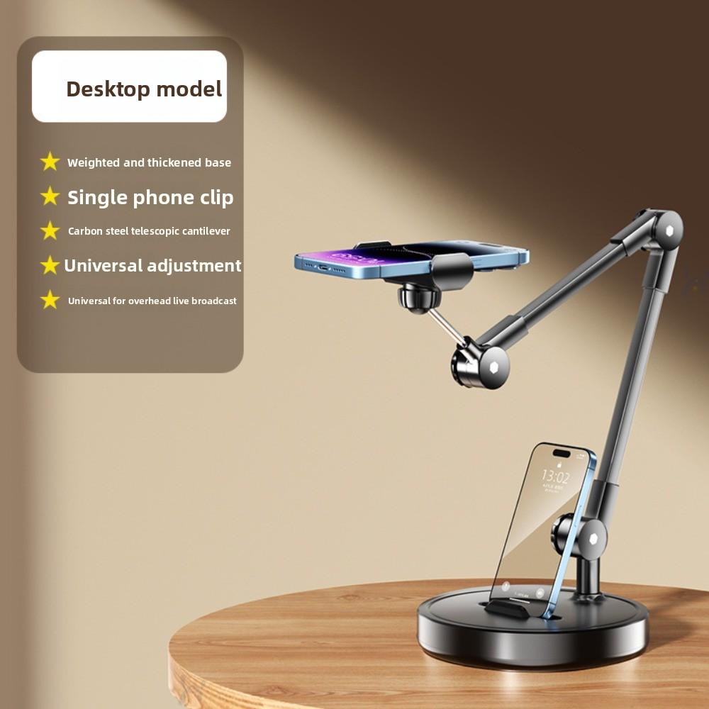 360° Rotate Tablet Stand Stable Base Desktop Phone Holder Telescopic Phone Stand  Live Learning