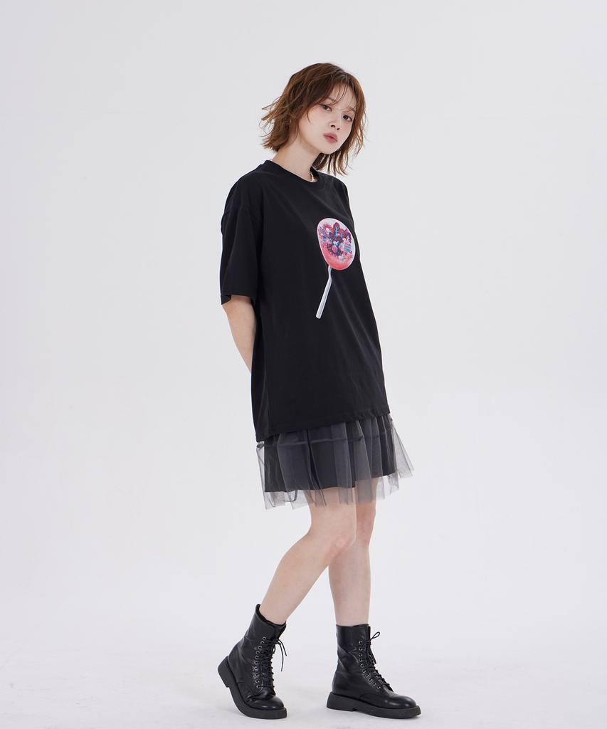 DYSFUNCT Broken Bear Gacha Candy T-Shirt(Black)