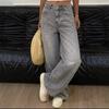 High Waist Straight Jeans Damen Locker Lässig Denim Hose Tägliche Straßenhose