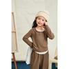Girls' Faux Two-Piece Casual Wide-Leg Pants Set