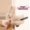 1pc Soft Fabric Door Stopper with Cute Rabbit & Bear Design - Prevents Loud Slamming, Finger Pinching Injuries or Pets