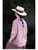 Strawberry Pink Retro Linen Cardigan: Versatile Summer Sun Protection Top