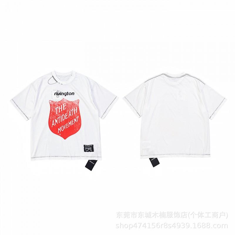 RRR123 Washed Vintage Streetwear Graphic Tee Unisex Loose Fit Cotton Short Sleeve T-Shirt