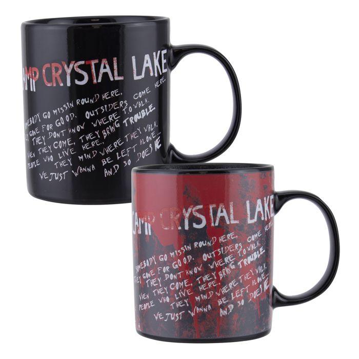 Tasse friday the 13th - paladone - heat change - céramique - noir et rouge