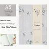 A5 Cloth-Textured Hardcover Notebook with Custom Embroidered Logo and Fresh Style Pattern