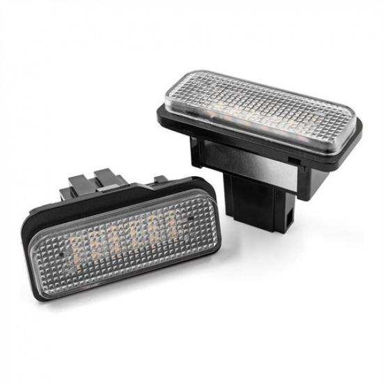 2pcs LED Tail Lamps License Plate Lights For Mercedes Benz W203 W211 W219 S211