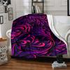 1pc Floral Patterns Blanket, Lightweight Flannel Throw Blanket for Sofa, Bed, Travel, Camping, Living Room, Office, Couch056