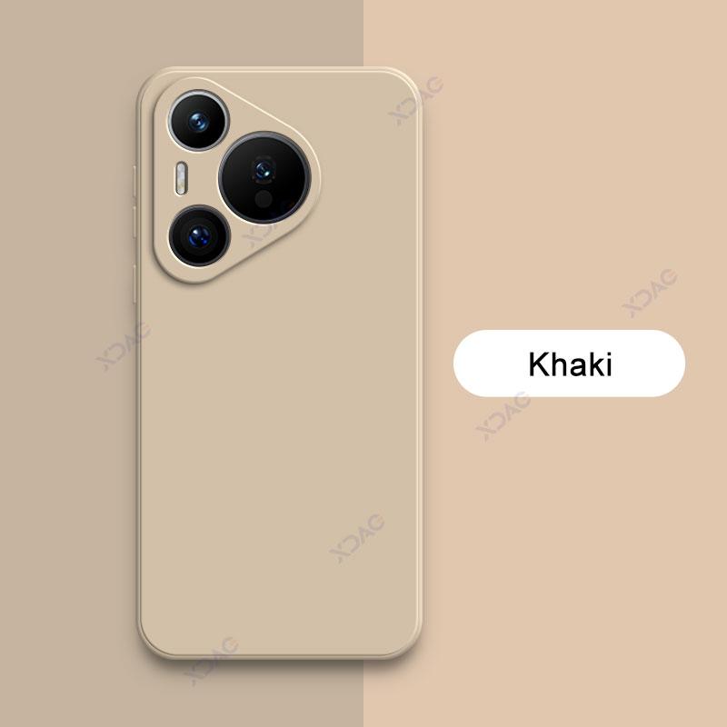 Luxury Square Liquid Silicone Phone Case for Huawei Pura 70 Pura70 5G 360 Protective Cover HuaweiP70 P70 Double Liner Soft Coque