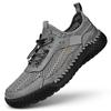 ModeHeren Luxe Merk Heren Ademende Sneakers Vetersluiting Heren Casual Schoenen Uitgesneden Mannen Wandelschoen Leer Mode Outdoor Platte Schoenen