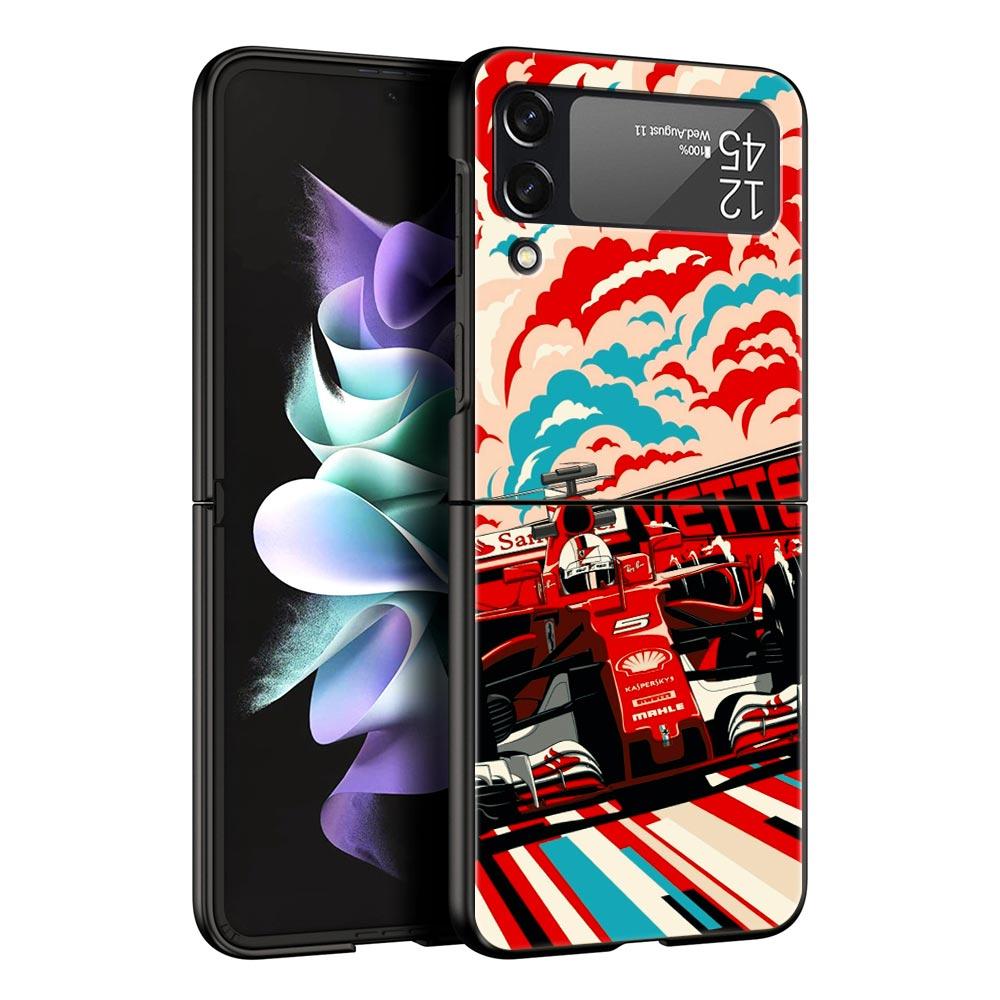 

Ayrton Senna F1 Phone Case For Samsung Galaxy Z Flip 6 5 4 3 Shell For Samsung Z Flip3 Flip4 Flip5 Flip6 Black Hard PC Cover Z Flip