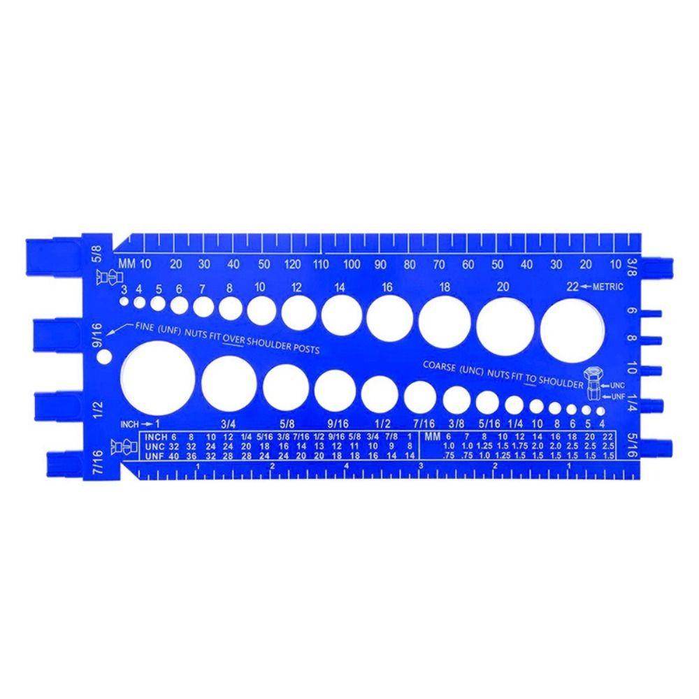 Plastic Thread Gauge Durable Checking Sizes for Nut Bolt Bolt and Nut Identifier Gauge  Toolbox