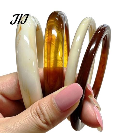 Boho Chic Resin Jewelry 4 Pcs Chunky Bangle Bracelet for Women, Wide Geometric Retro Marble Pattern Bangles Set, Statement Stackable Gift Daily