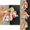 Creative Silicone Rainbow Pig Keychain Cute Cartoon Bag Accessory Perfect Gift Idea