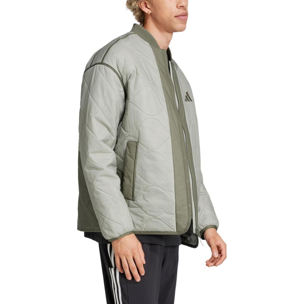Adidas LIGHTWEIGHT PADDED Puffer Jacket Men's Gray Green JG5935