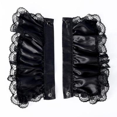 G5AE Set Jabot Vittoriano Coloniale Ruffled Lace Necktie Collar con Set di Polsini