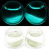 Unisex Glow In the Dark Double Flared Saddle Ear Gauge Plug Body Piercing