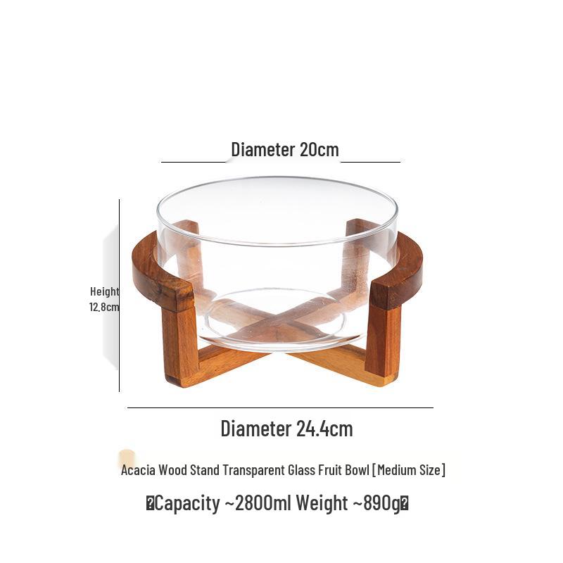 Japanese Glass Fruit & Salad Plate for Home