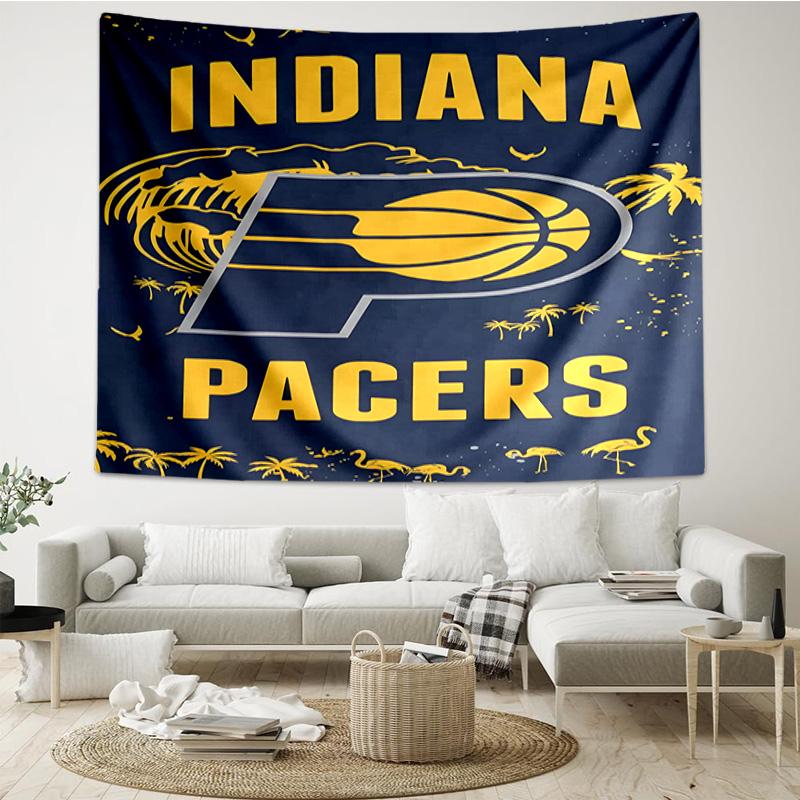 Pacers Basketball Team Quick-Dry Tapestry Hanging for Bedroom,Livingroom, Playroom,Decor Art Room Wall Tapestry Holiday and Birthday Gifts